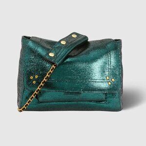 Jerome Dreyfuss Lulu M Green Crossbody/Shoulder Bag with Gold Accents